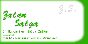 zalan salga business card